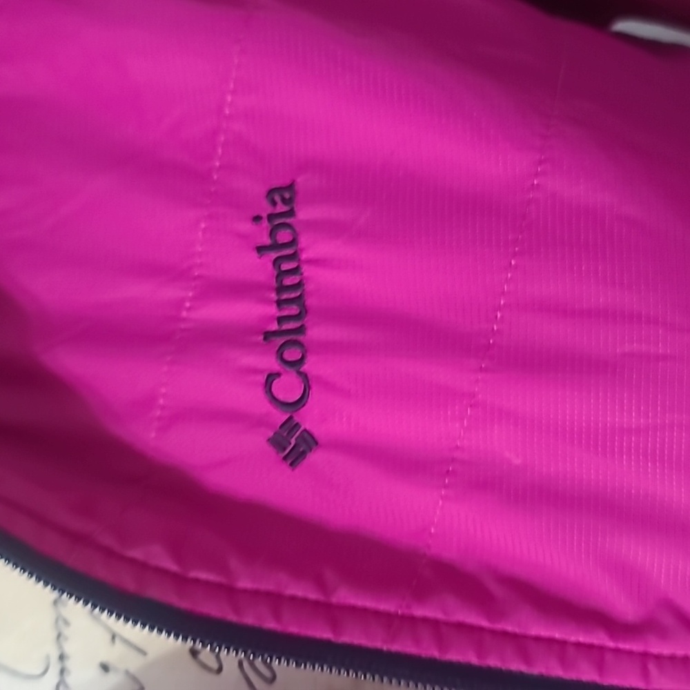 Columbia Kids Magenta Hooded Jacket - Picture 3 of 7